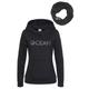 Kapuzensweatshirt OCEAN SPORTSWEAR "mit Multifunktionaler Tube Schal" Gr. 44/46, schwarz Damen Sweatshirts Hoodie Sweatshirt