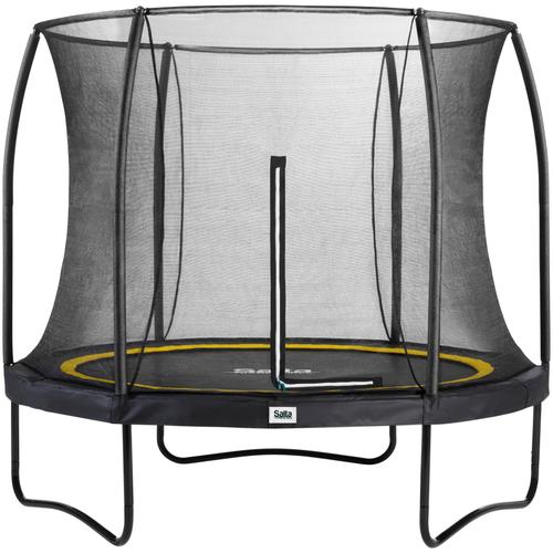 „Gartentrampolin SALTA „“Comfort Edition““ Trampoline Gr. Ø 251 cm, schwarz (schwarz, schwarz) Kinder Trampoline Schutzrand pink“