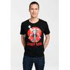 T-Shirt LOGOSHIRT "Lucky Luke - Daisy Town", Herren, Gr. XS, schwarz, 100% Baumwolle, bedruckt, casual, normal, Rundhals, Kurzarm, Shirts, mit Lucky Luke-Print