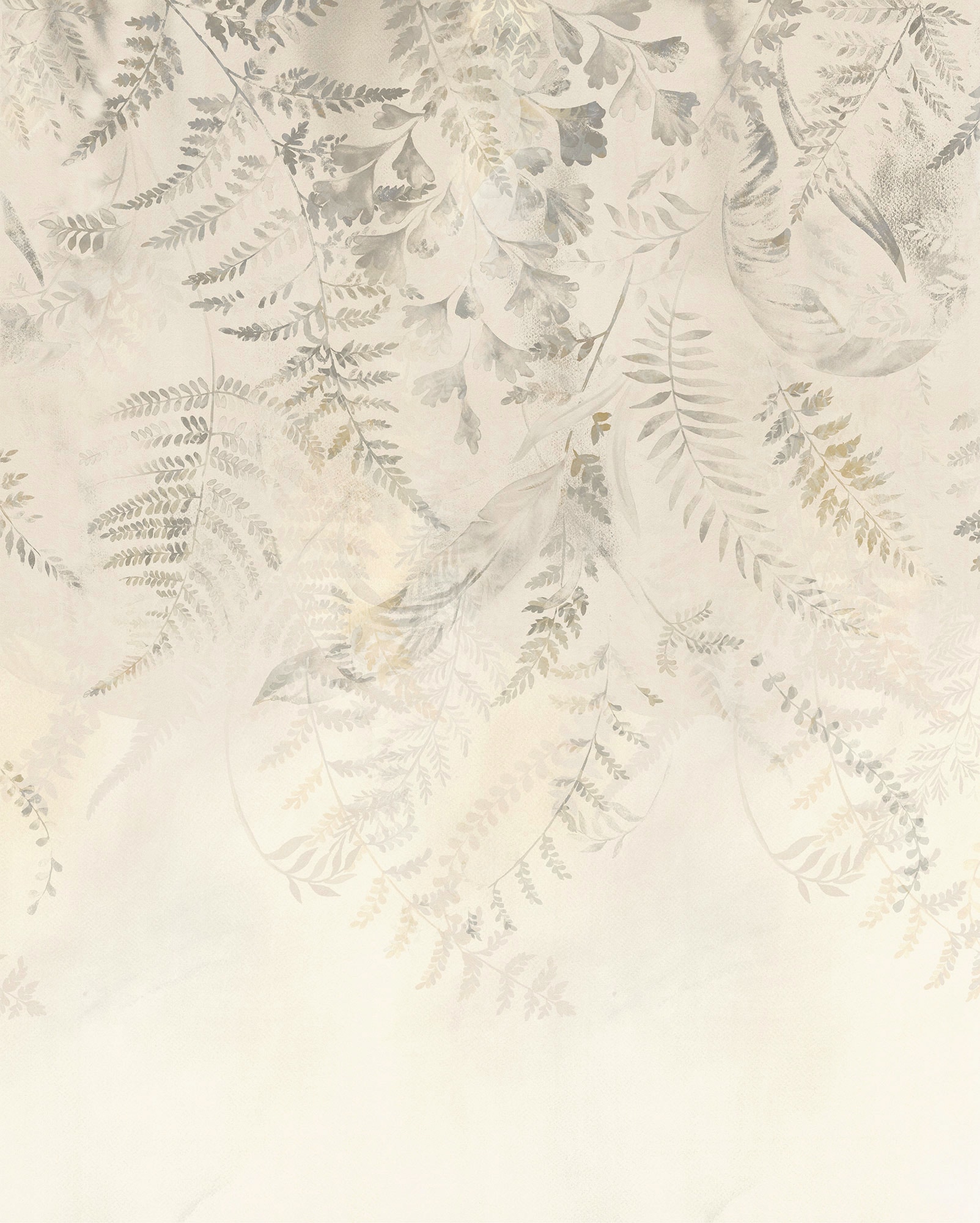 Vliestapete KOMAR "Digitaldruck Vlies - Herbarium - Größe 200 x 250 cm", braun (braun, grau), B:200 L:250, Vlies, Tapeten, Wohnzimmer, Schlafzimmer Image