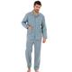 Schlafanzug KINGS CLUB Gr. 56/58, blau (blau, kariert) Herren Homewear-Sets Nachtwäsche