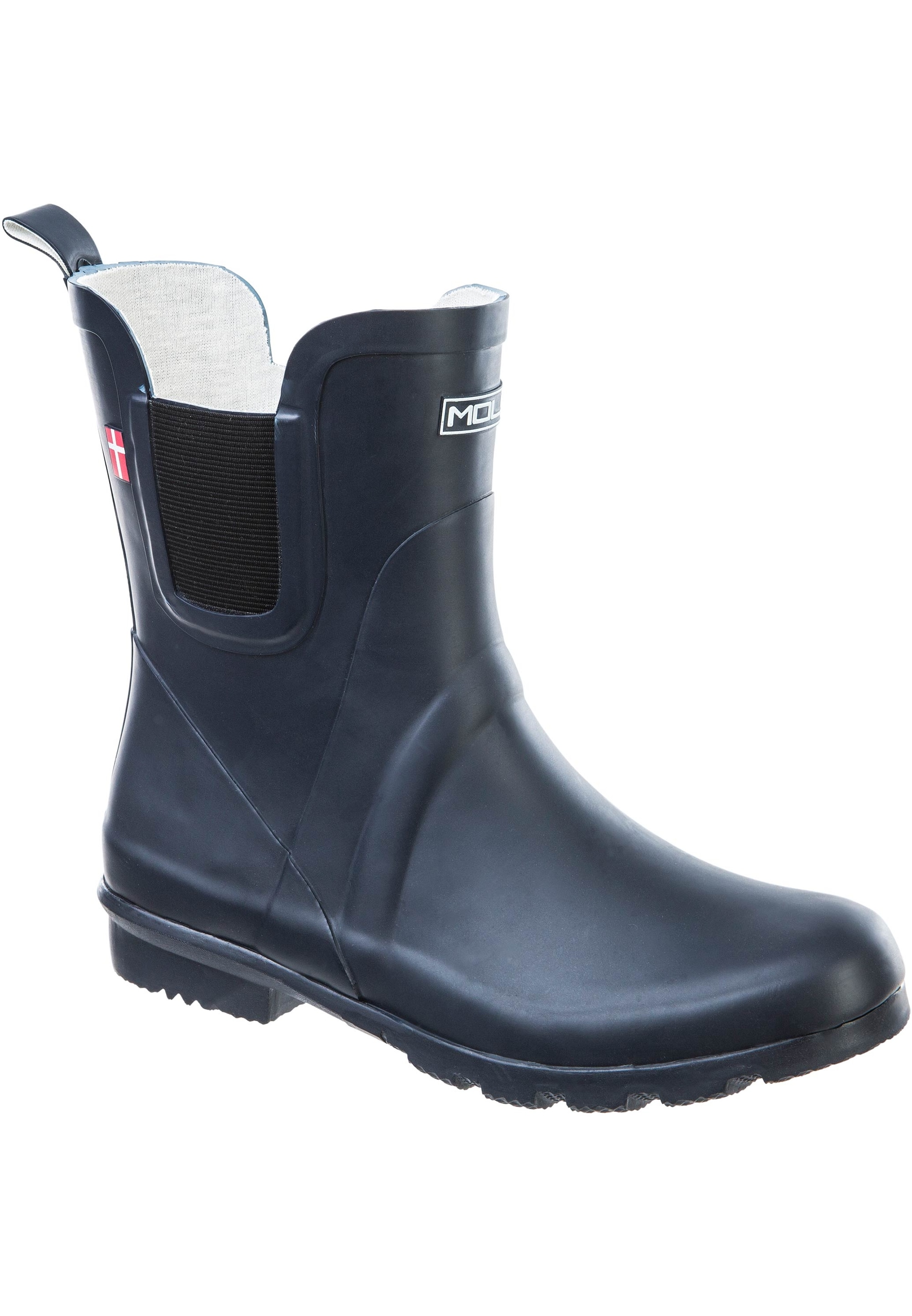 Gummistiefel MOLS "Suburbs W", Gr. 38, blau (navy), Naturkautschuk, Schuhe Gummistiefel, wasserdicht
