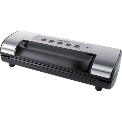 STEBA Vakuumierer "VK 12 DOUBLE SEAL", schwarz (edelstahlfarben, schwarz), B:40cm H:10cm T:18,5cm, Vakuumierer