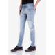 Slim-fit-Jeans CIPO & BAXX Gr. 38, Länge 34, blau (hellblau) Herren Jeans Slim Fit