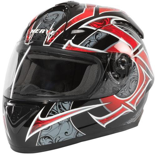 Motorradhelm NERVE ""NH2013"" Helme Gr. L Kopfumfang: 59cm - 60cm, rot