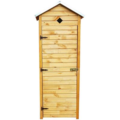 Garten-Geräteschrank PROMADINO "Babylon", braun (honigbraun), Holz, Gerätehäuser