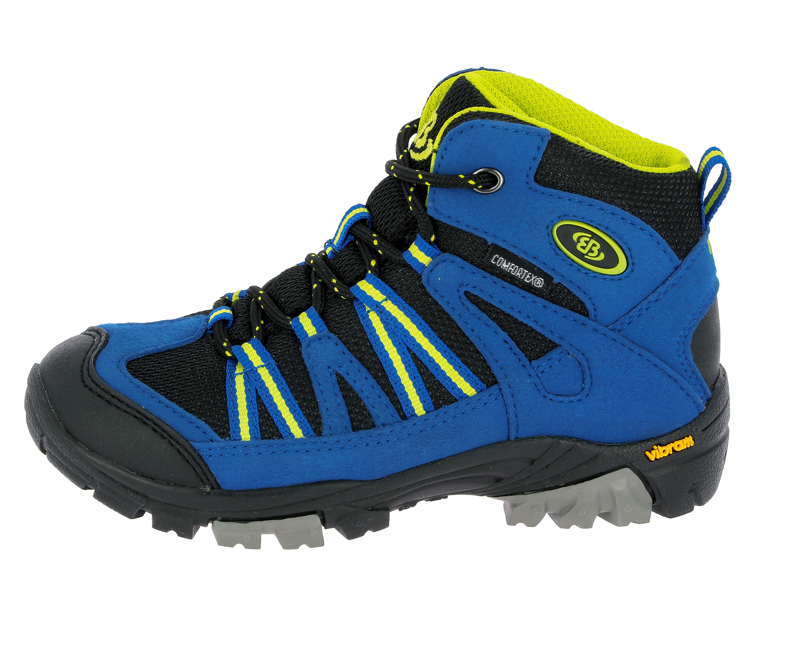 Wanderschuh BRÜTTING "Outdoorstiefel Ohio High", Kinder, Gr. 35, blau, Synthetik, Schuhe Wanderschuh