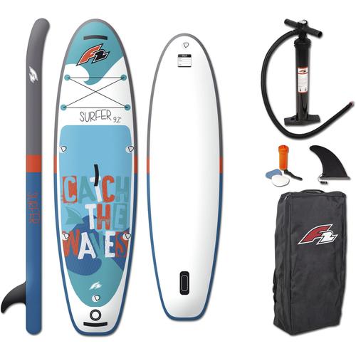 „SUP-Board F2 „“Surfer Kid ohne Paddel““ Wassersportboards Gr. 9,2 280 cm, blau Stand Up Paddle“