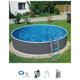 Rundpool MY POOL BWT "Standard" Schwimmbecken Gr. Ø/B/H/L: 360 cm x Breite Höhe 90 cm x Länge, 8000 l, grau Rundpools