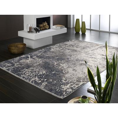 Teppich "MODENA", grau (grau, creme), B:80cm H:8mm L:150cm, Polyester, GALLERY M BRANDED BY MUSTERRING, Teppiche, Kurzflor, Wohnzimmer, Vintage Image