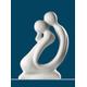Dekofigur GILDE "Skulptur Kuss, weiß" Dekofiguren Gr. B/H/T: 30,0 cm x 42 cm x 14,0 cm, weiß Deko-Objekte