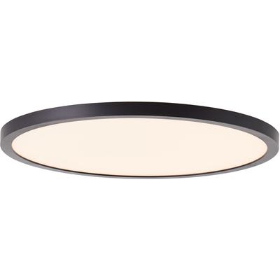 BRILLIANT LED Panel "Tuco", schwarz, Ø 30cm H: 2,1cm, Lampen, Ø 29,5 cm, 3-Stufen dimmbar, 2700 Lumen, warmweiß, schwarz/weiß Image