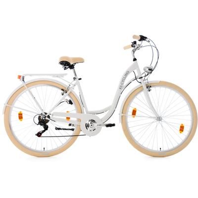 Cityrad KS CYCLING "Balloon" Fahrräder Gr. 48cm, 28 Zoll (71,12cm), weiß für Damen, Kettenschaltung