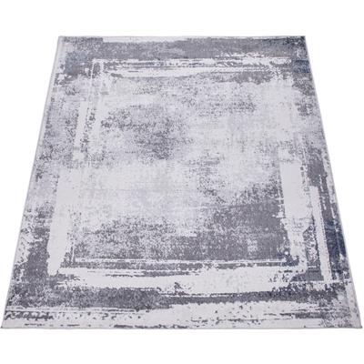 Teppich PACO HOME "Catania 843", grau, B:160cm H:13mm L:220cm, Polypropylen, Polyester, Teppiche, Kurzflor, modernes Design, ideal im Wohnzimmer & Schlafzimmer Image
