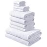 "Handtuch Set MY HOME ""Inga, Duschtücher, Handtücher, Gästetücher, Seiftücher"" Handtücher (Packung) Gr. (10 St.), weiß Handtuch-Sets"