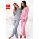 Pyjama ARIZONA Gr. 40/42, bunt (grau, rosa, sterne) Damen Homewear-Sets Pyjamas
