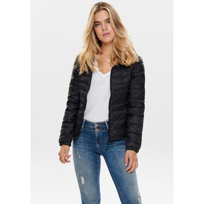 Steppjacke ONLY "ONLTAHOE HOOD JACKET OTW NOOS", Damen, Gr. M (38), schwarz (c, n10, schwarz), Steppware, Obermaterial: 100% Nylon, unifarben, casual, tailliert, Langarm elastischer Bund, Jacken Image