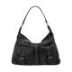 Shopper CLUTY Gr. B/H/T: 36 cm x 25 cm x 11 cm onesize, schwarz Damen Taschen Handtaschen echt Leder, Made in Italy
