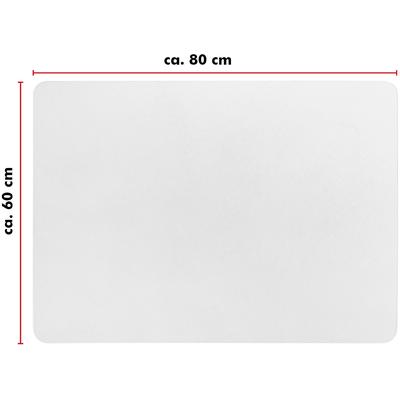 ANDIAMO Bodenschutzmatte "Premium Bürostuhlmatte" Bodenschutzplatten Gr. B/H/L: 60 cm x 1,7 mm x 80 cm, farblos (transparent) Zubehör