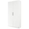 Mehrzweckschrank RAUCH "Garderobe Drehtürenschrank Kleiderschrank Schrank Schuhschrank MINOSA", weiß (alpinweiß), B:91cm H:197cm T:41cm, Holzwerkstoff, Schränke, Breite 91 cm mit 4 Einlegeböden, viel Stauraum MADE IN GERMANY