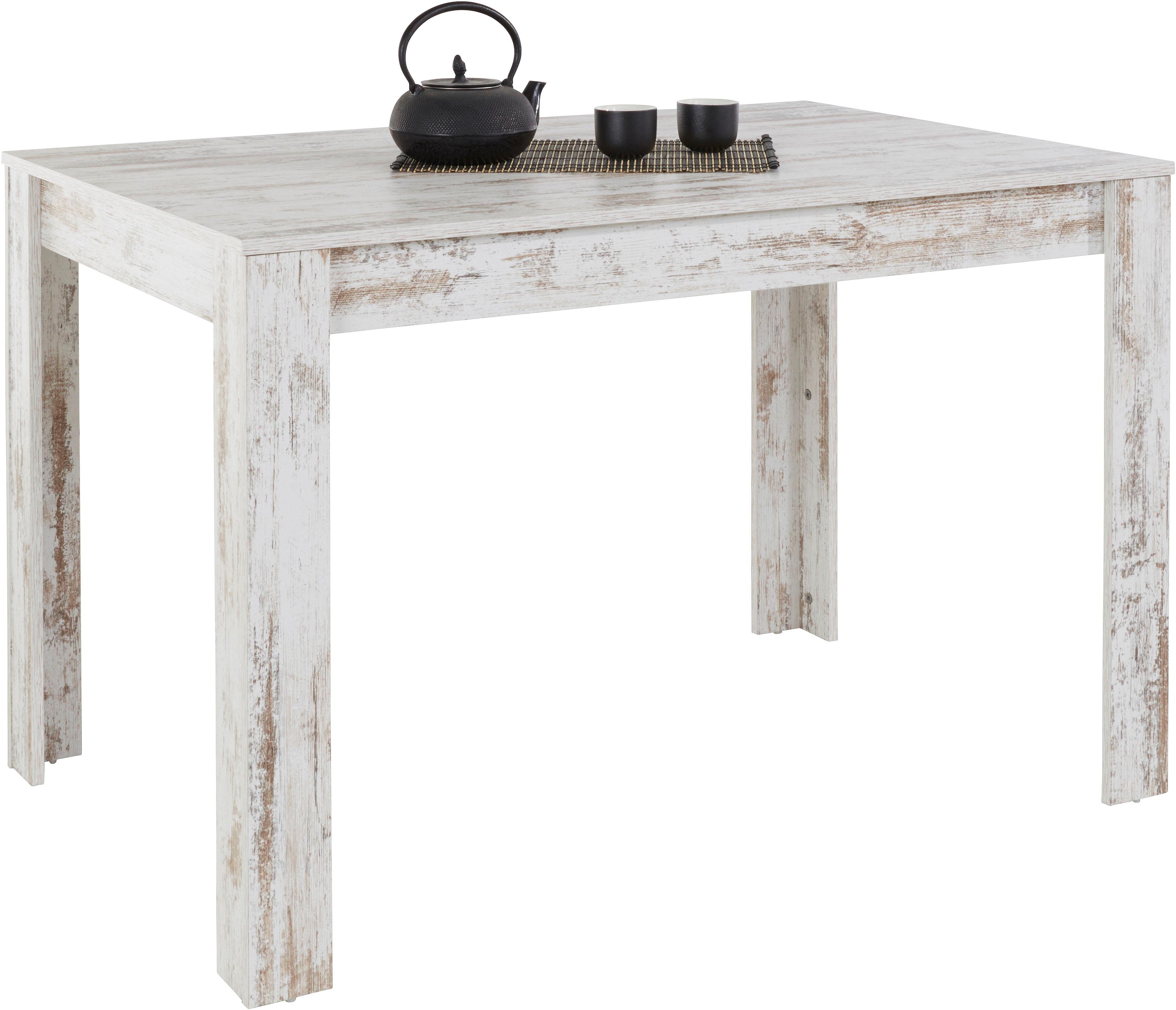 Esstisch INOSIGN "Meigh, TOPSELLER", weiß (antikweiß), B:120cm H:75cm T:80cm, Tische, Rechteckiger Esstisch Esstisch Holz-Esstische Küchentisch, Breite 120 cm, verschiedene Größen und Farbvarianten