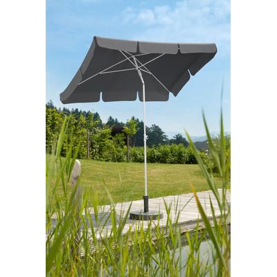 Sonnenschirm SCHNEIDER SCHIRME "Ibiza, TOPSELLER", grau (anthrazit), Obermaterial: 100% Polyester, Standschirme, Stahl/Polyester, Lichtschutzfaktor 50+ Image