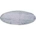 Fellteppich TOM TAILOR HOME "Furry" Gr. 9, blau (türkis), H:25mm Ø:90cm, Kunstfaser, Teppiche, Fellteppich, Kunstfell, Hochflor, extrem weiche Haptik