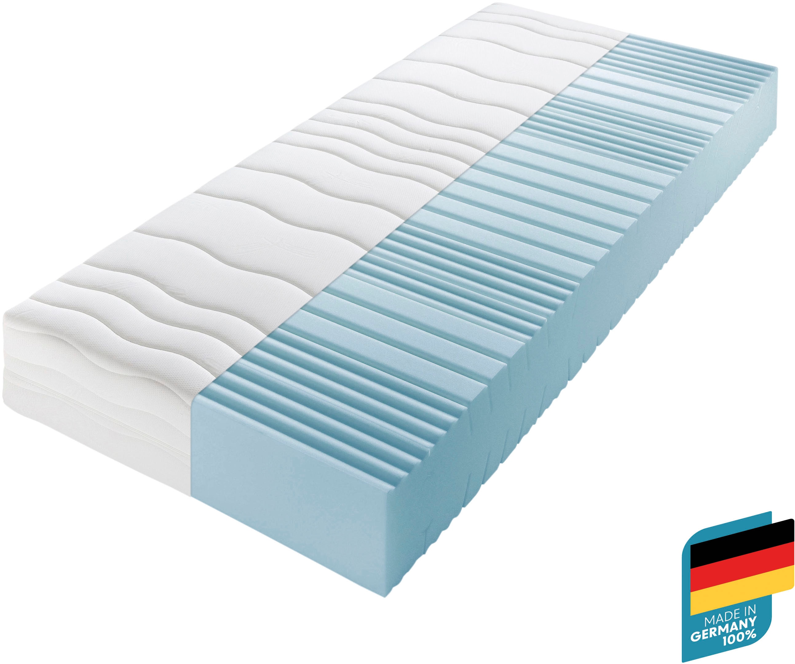 Komfortschaummatratze BECO "Grand Majestic, Matratze in Luxus Höhe, ideal für Senioren", weiß, B:100cm H:32cm L:200cm, Bezug: 100% Polyester, Matratzen, 7 Zonen Matratze, 90x200, 140x200 und weitere Größen, ergonomisch
