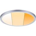 LED Einbauleuchte PAULMANN "Areo" Lampen Gr. 1 flammig, Ø 23 cm Höhe: 2,6 cm, grau (chromfarben) LED Deckeneinbaustrahler Einbaustrahler LED-Modul, WarmDim-Stepschaltung