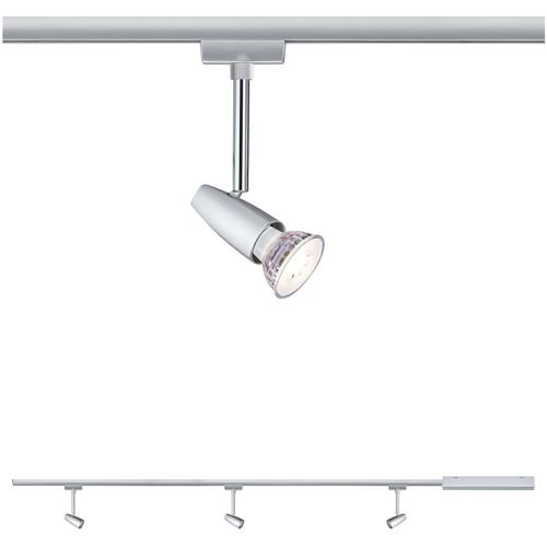 „Schienensystem-Sets PAULMANN „“URail Set Barelli max 3x10W GU10 Chrom matt/Chrom““ Stromschienensysteme silberfarben (chromfarben, chromfarben) Schienensysteme und Seilsysteme GU10″