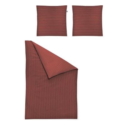 Bettwäsche IRISETTE "Verona 8303", rot, B/L: 135cm x 200cm, , Mako-Satin, B/L: 80cm x 80cm, Mako-Satin, Obermaterial: 100% Baumwolle, Bettwäsche, Hochwertige Premium Bettwäsche Image