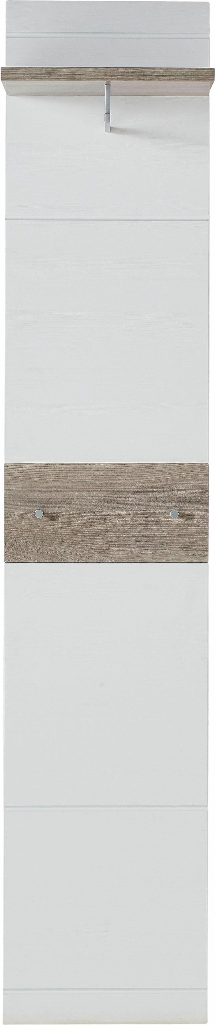 Garderobenpaneel GERMANIA "GW-Mali", weiß (nelson, eiche, nachbildung, weiß), B:39cm H:195cm T:30cm, MDF, Garderobenpaneele