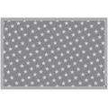 MYSPOTTI Vinylteppich "Buddy Mini Star Grey" Teppiche Gr. B/L: 136 cm x 203 cm, 0,5 mm, 1 St., grau (grau, weiß) Esszimmerteppiche