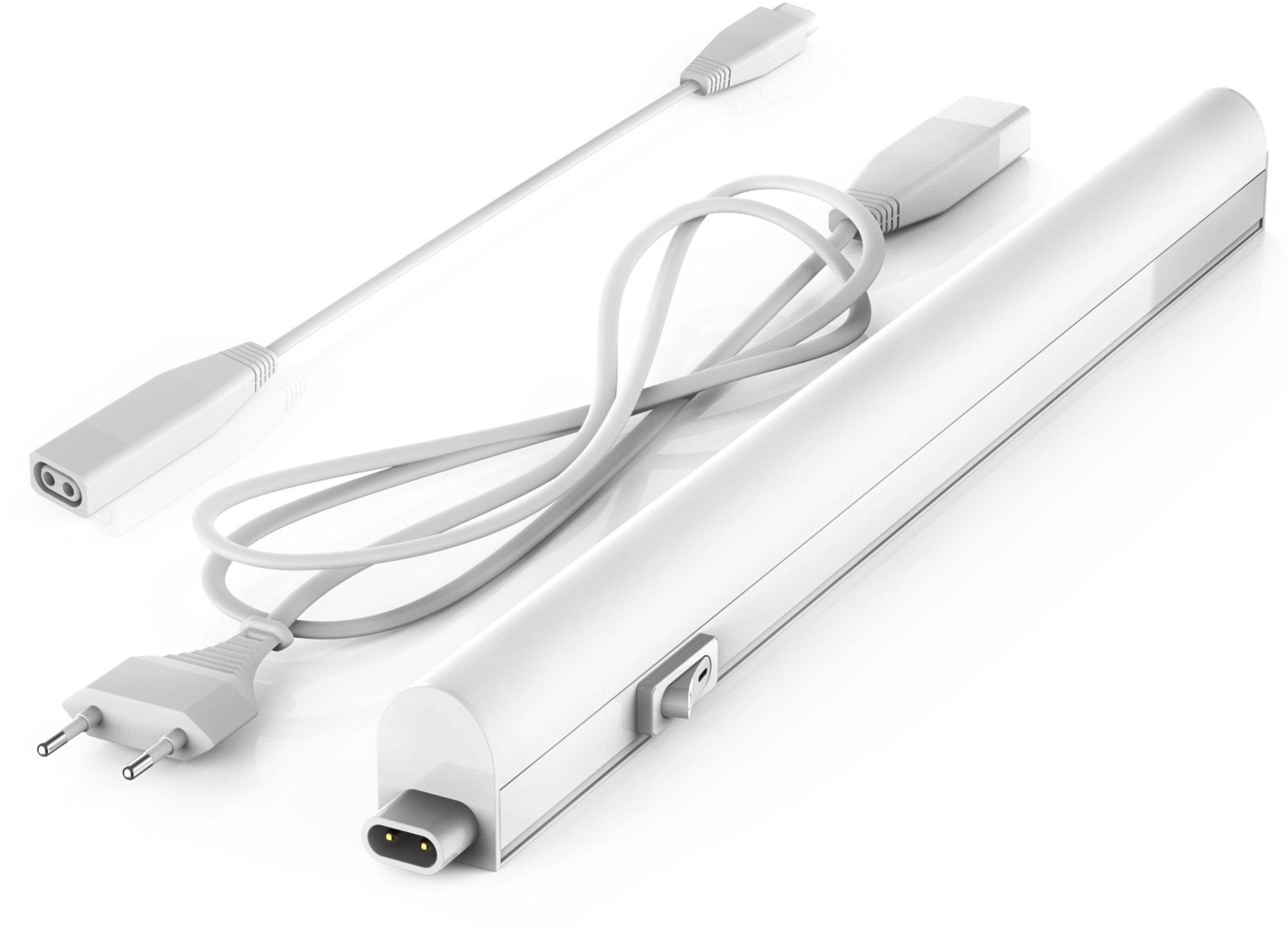 B.K.LICHT Lichtleiste, weiß, 1, H: 3cm, Leuchten, Unterbauleuchte, Küchenlampe, Stecksystem, 4W 400 Lumen 4.000K, weiß