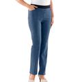 Stretch-Jeans CLASSIC BASICS Gr. 245, E x trakurzgrößen, blau (blue, bleached) Damen Jeans Stretch