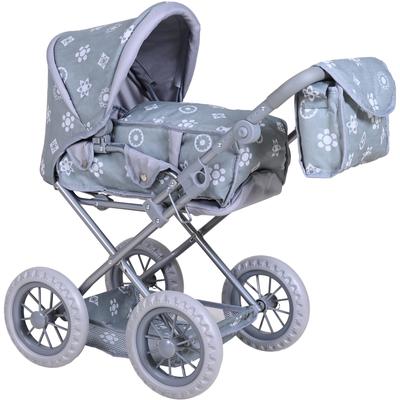 Kombi-Puppenwagen KNORRTOYS "Ruby - Royal Grey" Puppenwagen grau (royal grey) Kinder mit Wickeltasche