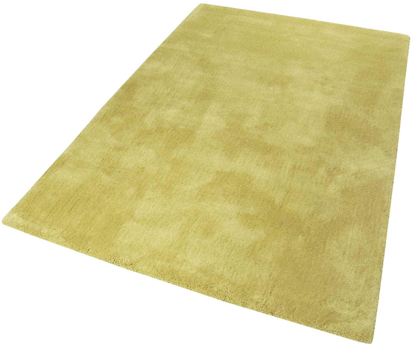 Hochflor-Teppich ESPRIT "Relaxx ESP-4150" Gr. 31, gelb (senfgelb), B:130cm H:25mm L:190cm, Kunstfaser, Teppiche, Wohnzimmer, sehr große Farbauswahl, weicher dichter Hochflor