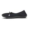 Barfußschuh LEGUANO "LADY LOOP", Damen, Gr. 42, schwarz, Textil, sportlich, Schuhe Ballerina Barfußschuh Sommerschuh, Ballerina, Slipper, Bequemschuh mit süßer Zierschleife