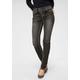 Slim-fit-Jeans ARIZONA "Heavy Washed - Shaping" Gr. 38, N-Gr, schwarz (black, used) Damen Jeans Röhrenjeans