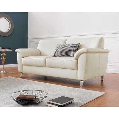 2,5-Sitzer SIT & MORE "Texel", beige (creme), B:181cm H:87cm T:88cm, Luxus Microfaser2 (90% Polyester, 10% Polyamid), Flachgewebe (100% Polyester), Luxus-Microfaser1 (100% Polyester), Sofas, inklusive Federkern Image