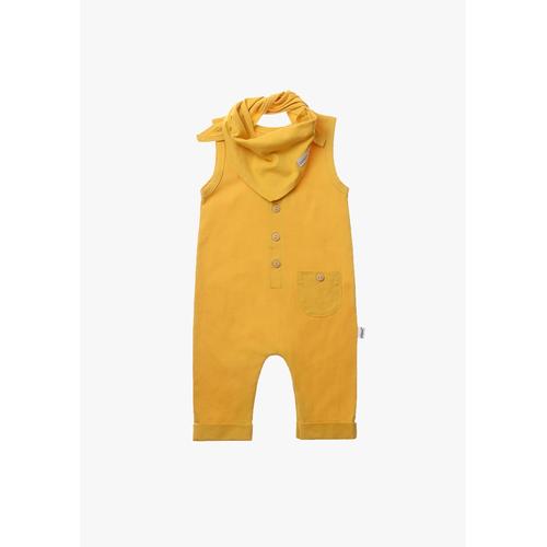 Strampler LILIPUT Gr. 56, EURO-Größen, gelb Baby Overalls mit aufgesetzter Tasche