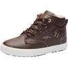 Sneaker KANGAROOS "Kavu X", Gr. 30, braun (dunkelbraun), Synthetik, Textil, sportlich, Schuhe