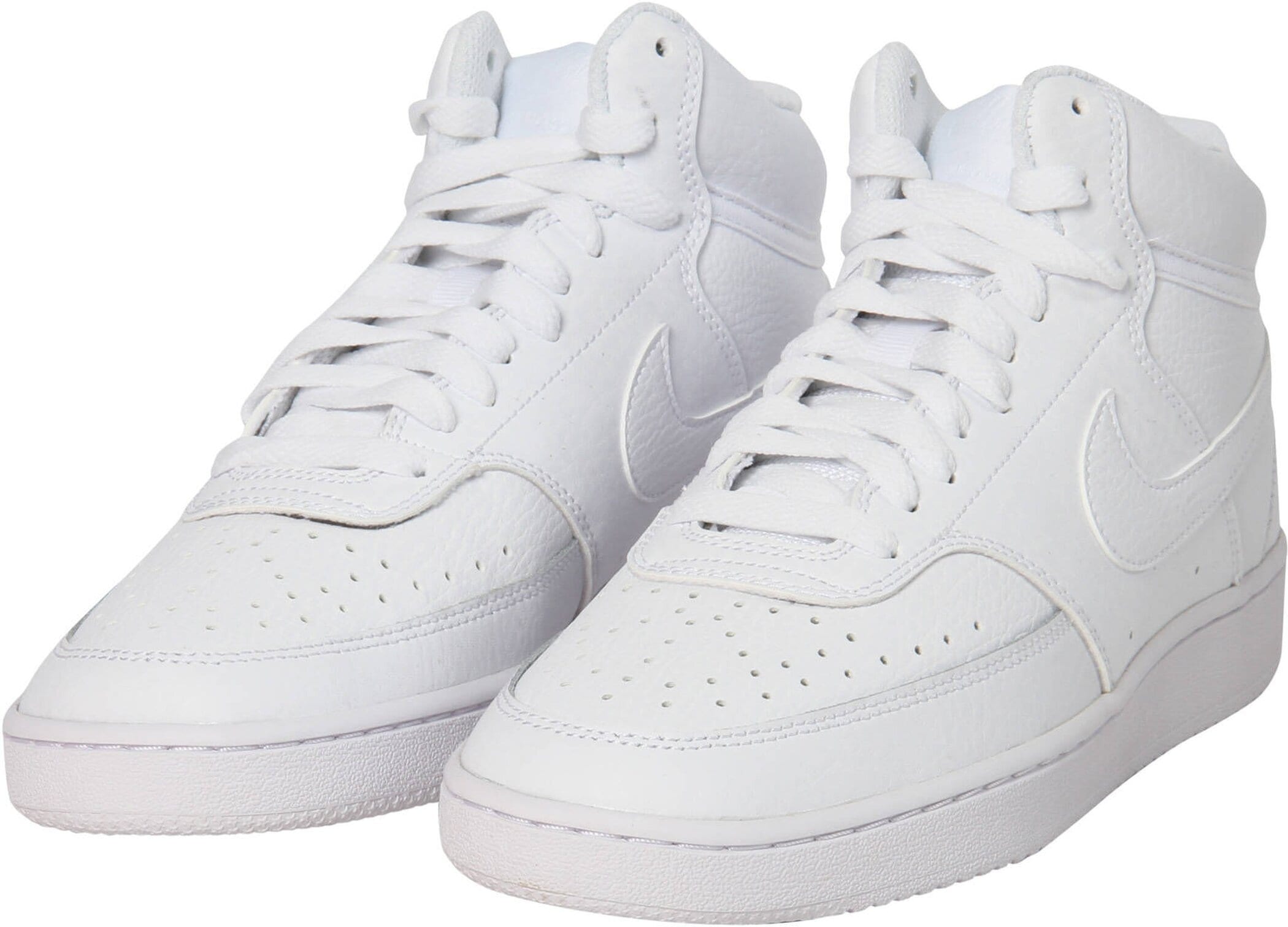 Sneaker NIKE SPORTSWEAR "Wmns Court Vision Mid", Herren, Gr. 38, weiß, Leder, Schuhe Sneaker, Design auf den Spuren des Air Force 1 Image