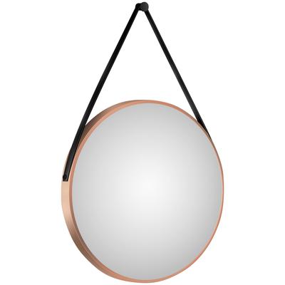 Wandspiegel TALOS, rosa (kupfer), Ø:80cm, Spiegel, dekorativer runder Spiegel mit Aluminiumrahmen, Ø 80 cm Image
