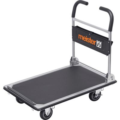 Transportwagen MEISTER "cut-off, Klappwagen / 8985630", grau (grau, schwarz), B:61cm H:87cm L:91cm, Stahl, Transportwage