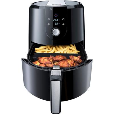 STEBA Heissluftfritteuse "HF 5000 XL", schwarz, B:35cm H:37cm T:42cm, Fritteusen, Fassungsvermögen 1,5 kg