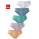 Hüftslip PETITE FLEUR Gr. 58, 5 St., bunt (pastell) Damen Unterhosen Taillenslips