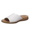 Pantolette GABOR, Damen, Gr. 39, weiß, Leder, klassisch, Schuhe, Sommerschuh, Schlappen mit Best Fitting, Topseller