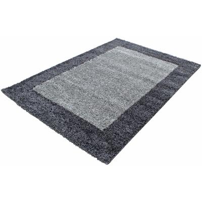 Hochflor-Teppich AYYILDIZ TEPPICHE "Life Shaggy 1503" Gr. 8, grau, B:300cm H:30mm L:400cm, Kunstfaser, Teppiche, Wohnzim