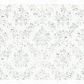 ARCHITECTS PAPER Textiltapete "Metallic Silk" Tapeten Gr. B/L: 0,53 m x 10,05 m, Rollen: 1 St., bunt (weiß, silberfarben) Barock-Tapeten